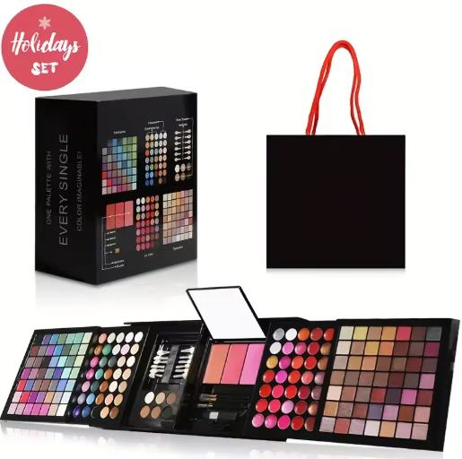 Set de Maquillaje Todo-en-Uno de 177 Colores con Espejo