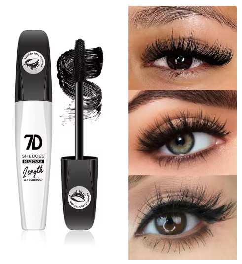 Máscara 7D Resistente al Agua, Volumen y Rizo Perfecto