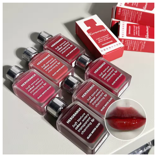 Brillo de Labios “Heroranger Jules Glaze Mirror” – Hidratante, Voluminizador y de Larga Duración