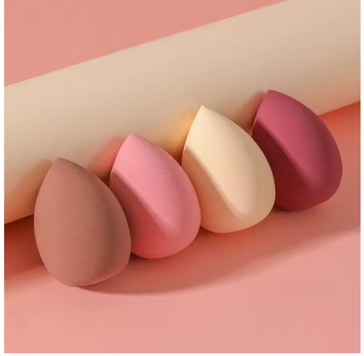 Esponjas de Maquillaje en Forma de Huevo – Set de 4 Mezcladores para una Aplicación Perfecta