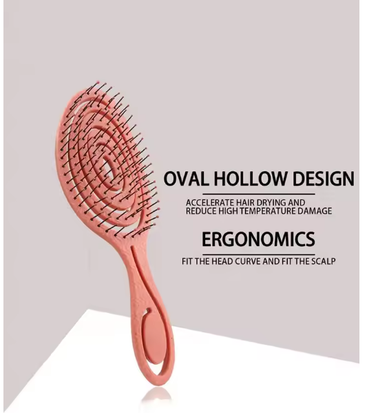 Cepillo de Masaje para el Cabello – Desenredante Profesional de Nylon para Todo Tipo de Cabello