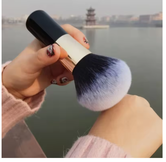 Juego de Brochas de Maquillaje Suaves – Brochas Grandes para Polvos, Base y Rubor Profesional