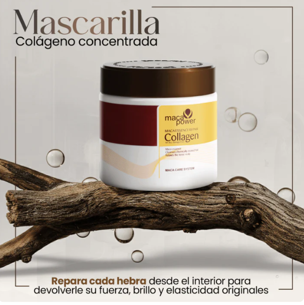 KeratiGlow - Mascarilla capilar de colágeno y queratina