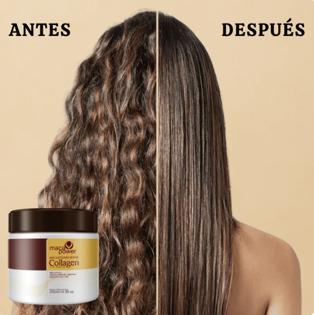 KeratiGlow - Mascarilla capilar de colágeno y queratina