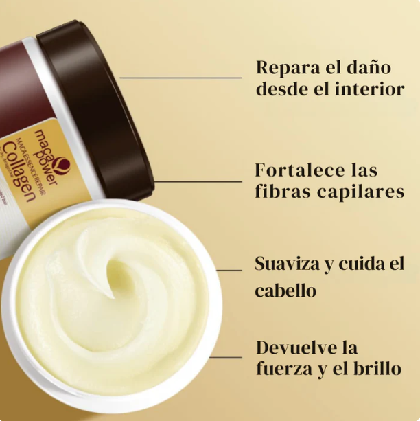 KeratiGlow - Mascarilla capilar de colágeno y queratina