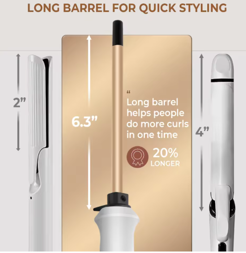 Rizador Profesional de Cabello 9mm