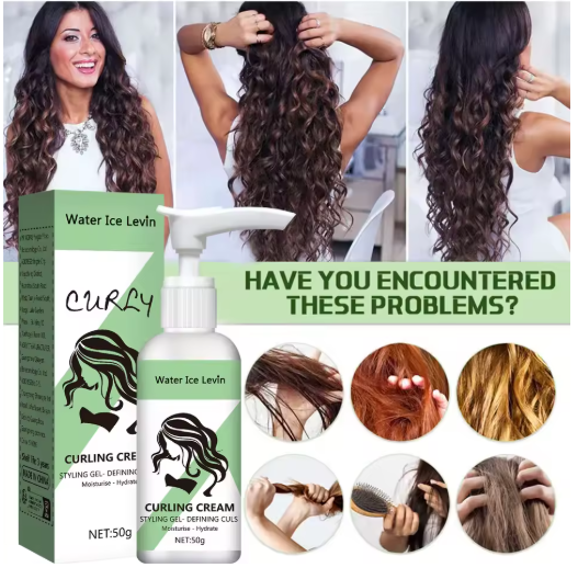 Crema de Peinado para Cabello Rizado