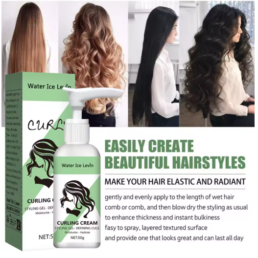 Crema de Peinado para Cabello Rizado