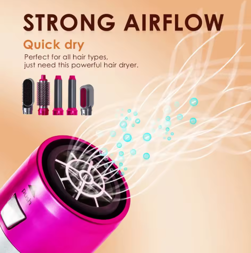 Secador de Pelo 5 en 1 con Cepillo