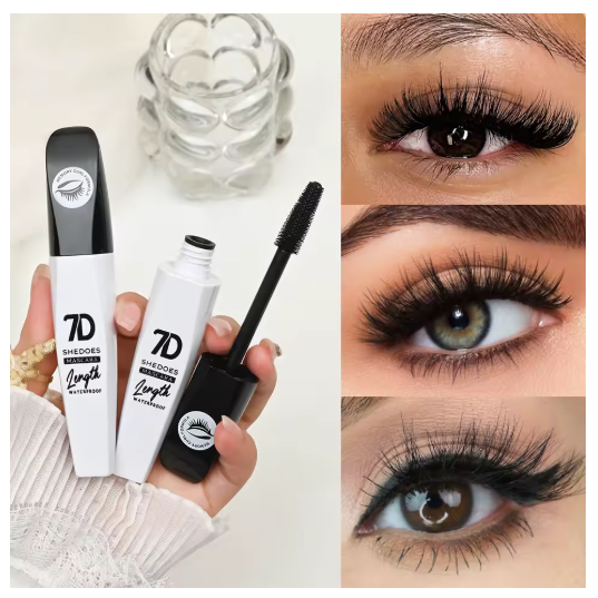 Máscara 7D Resistente al Agua, Volumen y Rizo Perfecto