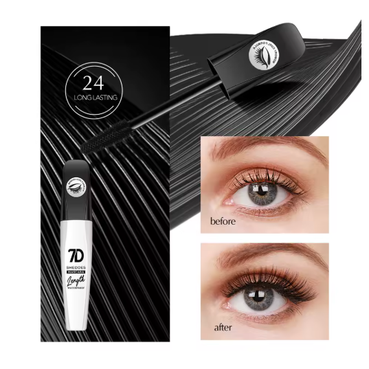 Máscara 7D Resistente al Agua, Volumen y Rizo Perfecto