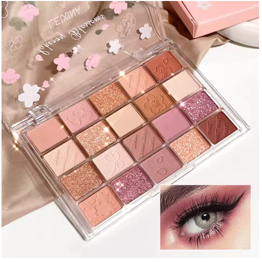 Paleta de Sombras de Ojos 20 Colores – Mate y Brillante