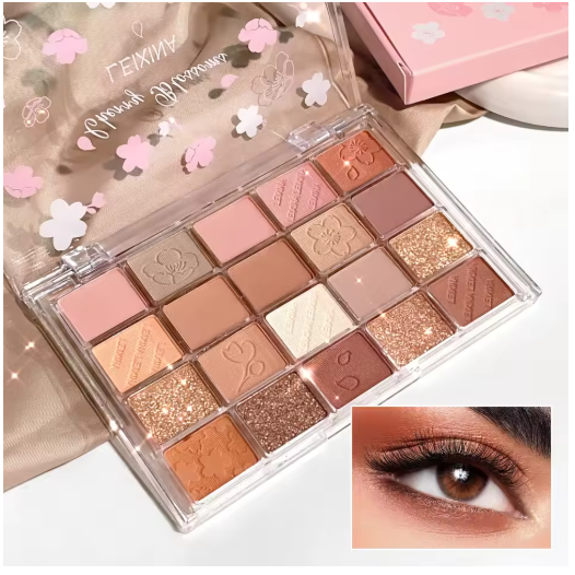 Paleta de Sombras de Ojos 20 Colores – Mate y Brillante