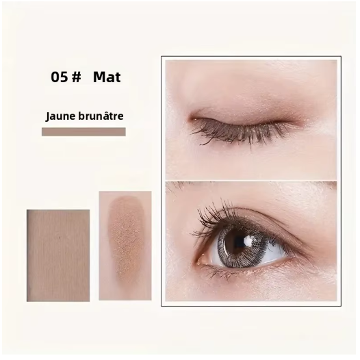 Paleta de Sombras de Ojos 12 Colores con Pincel – Impermeable y Duradera