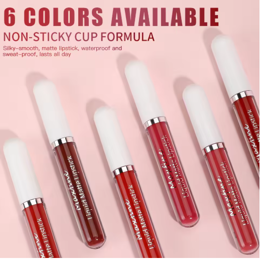 Labial Líquido Aterciopelado 256 – Sexy, Impermeable y de Larga Duración