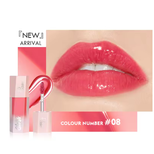 Brillo de Labios Líquido con Purpurina – Acabado Brillante, Suave e Impermeable