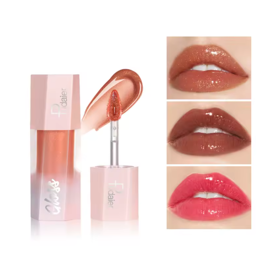 Brillo de Labios Líquido con Purpurina – Acabado Brillante, Suave e Impermeable