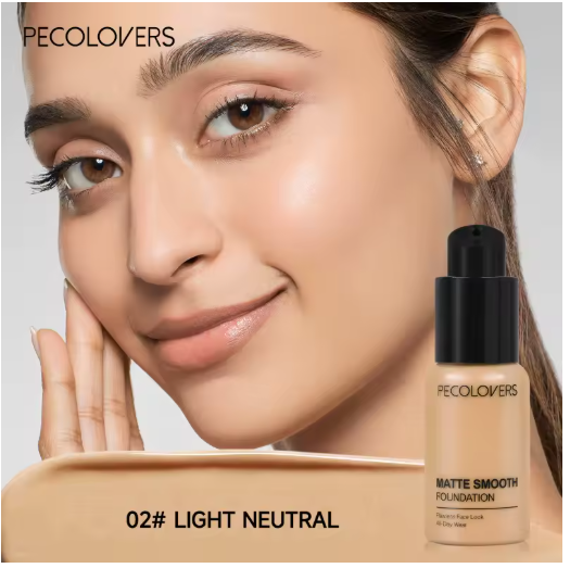 Base Líquida de Alta Cobertura – Impermeable y Resistente al Sudor, 30 ml