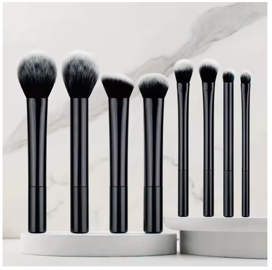 Set de Brochas de Maquillaje 8 Piezas – Cerdas Suaves y Sintéticas para Rostro y Ojos