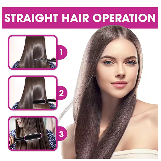 Alisador de Cabello Profesional PTC – Peine Eléctrico de Calentamiento Rápido