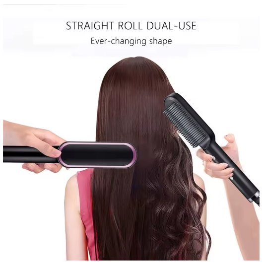 Alisador de Cabello Profesional PTC – Peine Eléctrico de Calentamiento Rápido