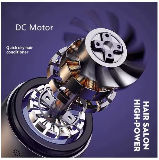 Secador de Pelo Profesional para Salón – Protección Térmica e Iónica, Portátil para Casa, Hotel y Viajes