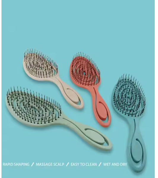 Cepillo de Masaje para el Cabello – Desenredante Profesional de Nylon para Todo Tipo de Cabello