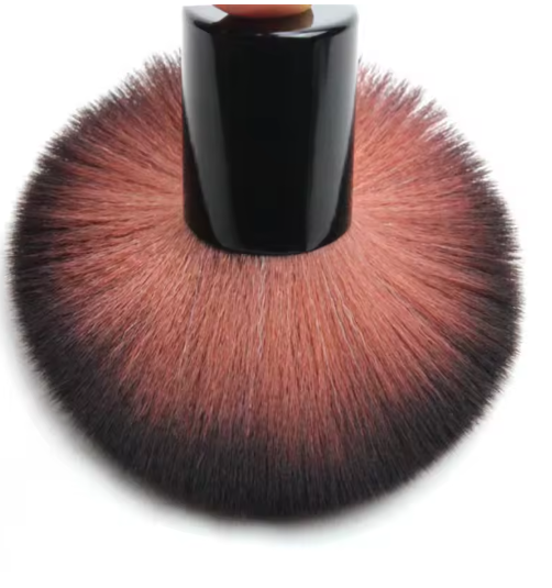 Set de Brochas de Maquillaje Negras – Brochas Grandes para Polvos, Contorno y Rubor con Estuche Elegante