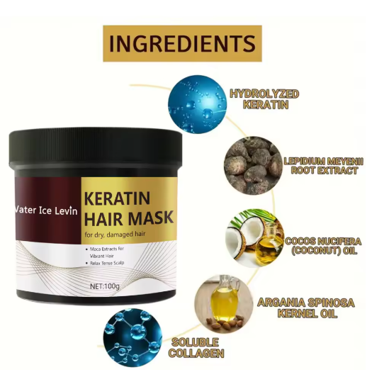 Mascarilla Capilar Mágica de Queratina – Reparación Rápida en 5 Segundos