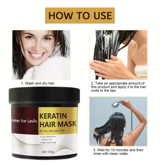 Mascarilla Capilar Mágica de Queratina – Reparación Rápida en 5 Segundos