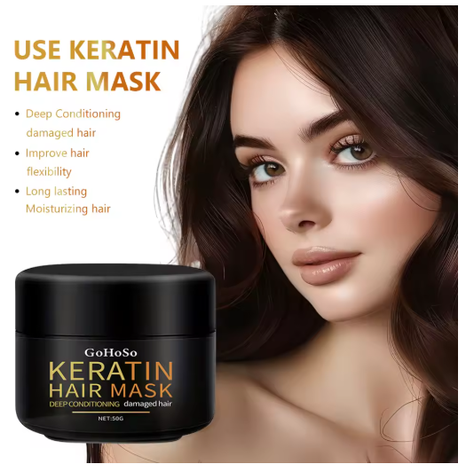 Mascarilla Capilar Profesional ENVISHA con Queratina – Reparación y Nutrición Profunda