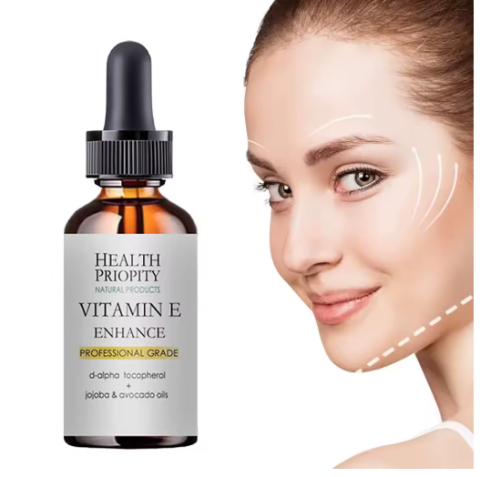 Aceite Facial Esencial 100% Natural con Vitamina E – Hidratante, Antiarrugas y Reafirmante