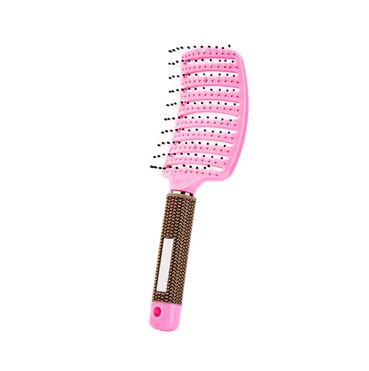 Cepillo de Cerdas de Jabalí y Nylon – Masajeador del Cuero Cabelludo y Desenredante Profesional