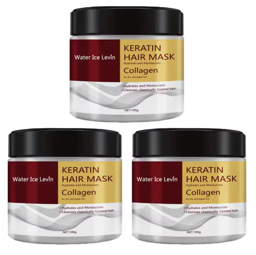 KeratiGlow - Mascarilla capilar de colágeno y queratina