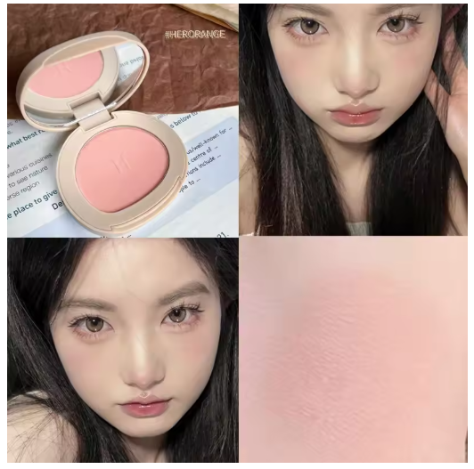 Blush Monocromático HERORANGE HR526 – Resistente al Agua y al Sudor, Larga Duración, 6 Colores