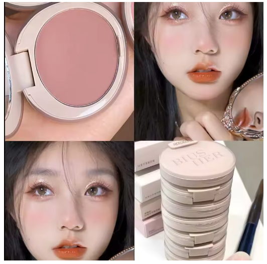 Blush Monocromático HERORANGE HR526 – Resistente al Agua y al Sudor, Larga Duración, 6 Colores