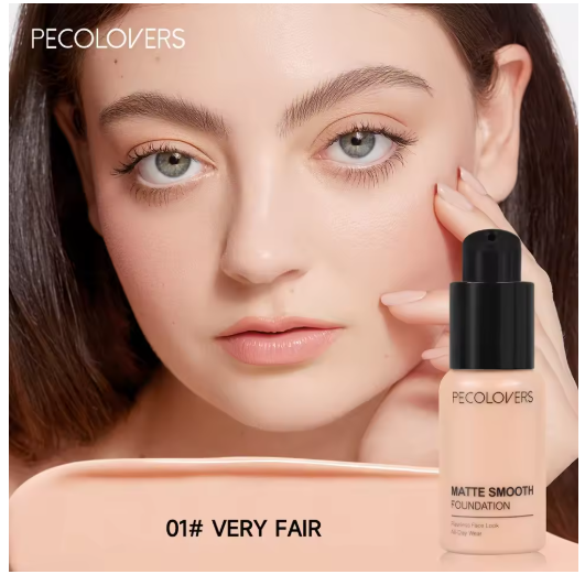 Base Líquida de Alta Cobertura – Impermeable y Resistente al Sudor, 30 ml