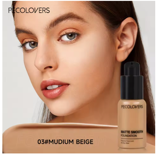 Base Líquida de Alta Cobertura – Impermeable y Resistente al Sudor, 30 ml