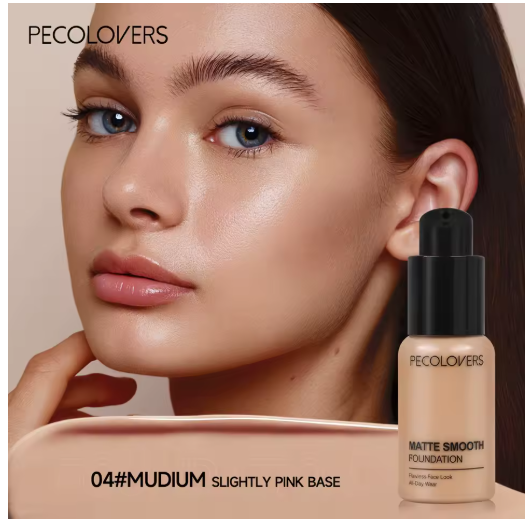 Base Líquida de Alta Cobertura – Impermeable y Resistente al Sudor, 30 ml