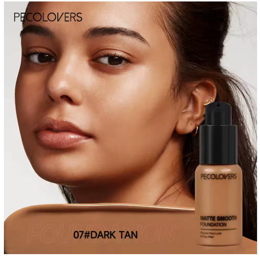 Base Líquida de Alta Cobertura – Impermeable y Resistente al Sudor, 30 ml