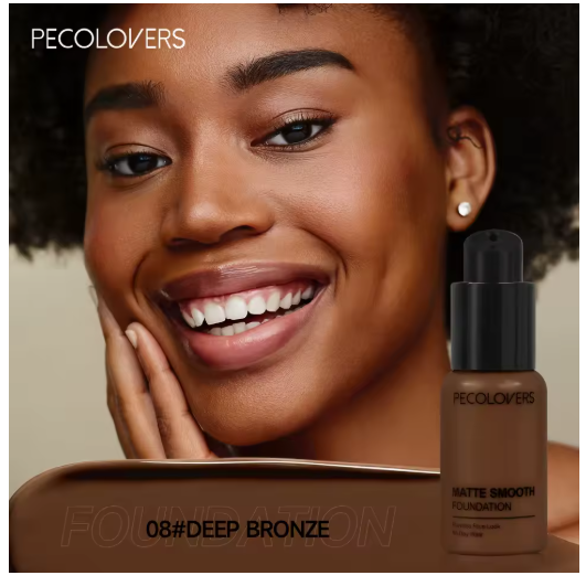 Base Líquida de Alta Cobertura – Impermeable y Resistente al Sudor, 30 ml