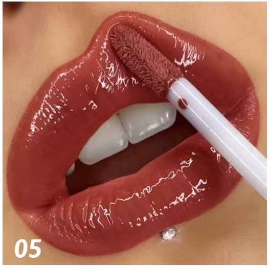 Brillo de Labios Líquido con Purpurina – Acabado Brillante, Suave e Impermeable