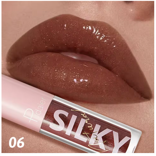 Brillo de Labios Líquido con Purpurina – Acabado Brillante, Suave e Impermeable