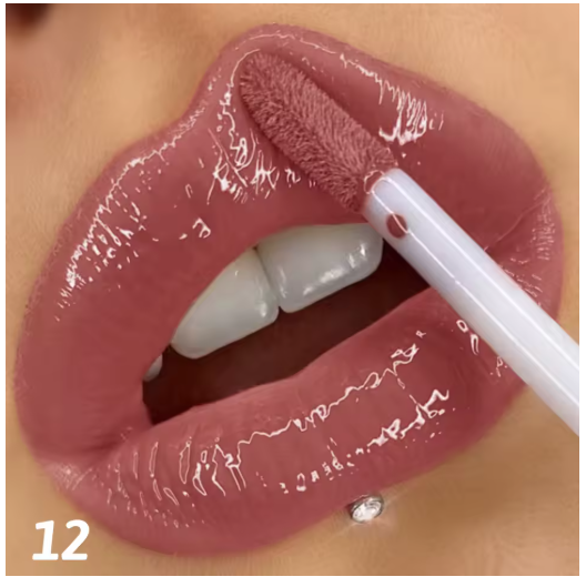 Brillo de Labios Líquido con Purpurina – Acabado Brillante, Suave e Impermeable