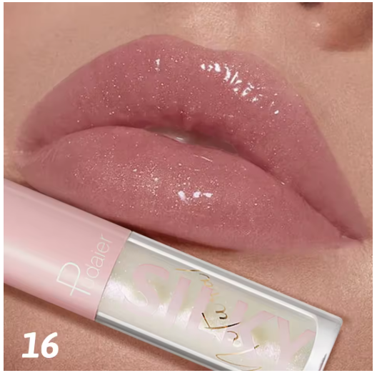 Brillo de Labios Líquido con Purpurina – Acabado Brillante, Suave e Impermeable