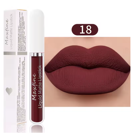Labial Líquido Aterciopelado 256 – Sexy, Impermeable y de Larga Duración