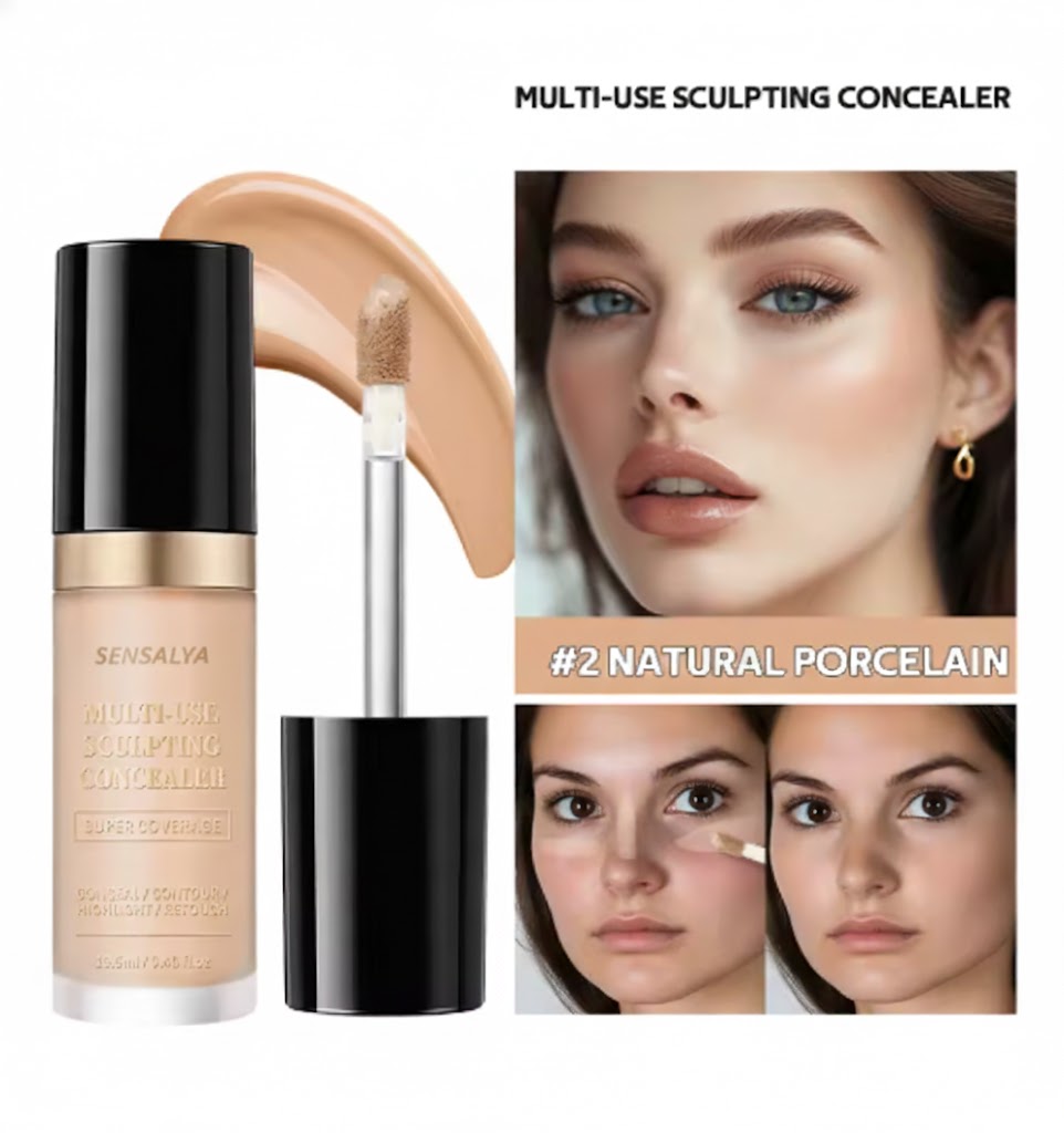 Corrector Líquido Impermeable de Alta Cobertura – Acabado Mate y Control de Brillos