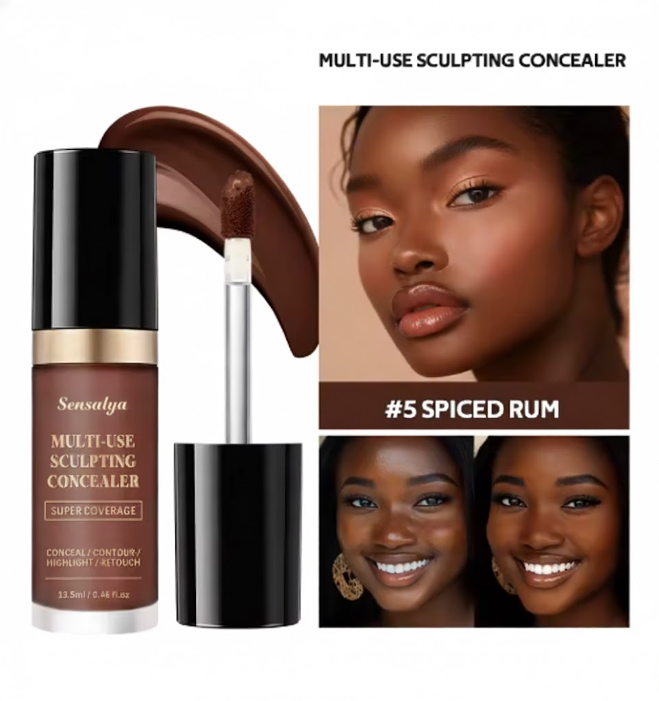 Corrector Líquido Impermeable de Alta Cobertura – Acabado Mate y Control de Brillos