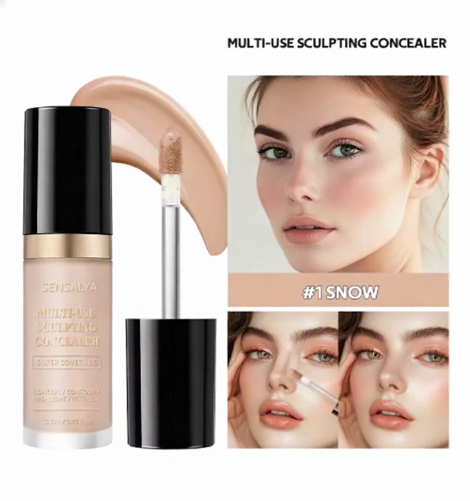 Corrector Líquido Impermeable de Alta Cobertura – Acabado Mate y Control de Brillos